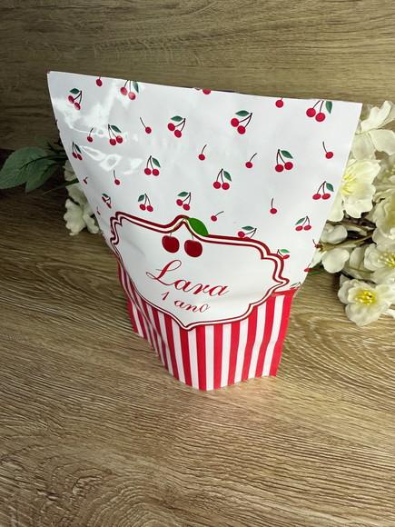 Saquinho Zip Lock Personalizado 19x12 Cereja
