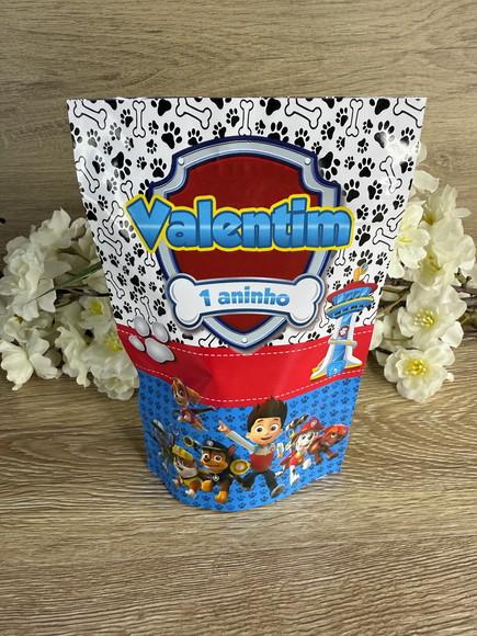 Saquinho Zip Lock Personalizado 19x12 Patrulha Canina