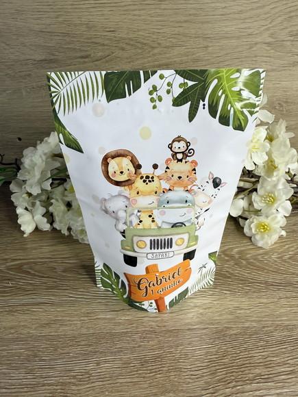 Saquinho Zip Lock Personalizado 19x12 Safari