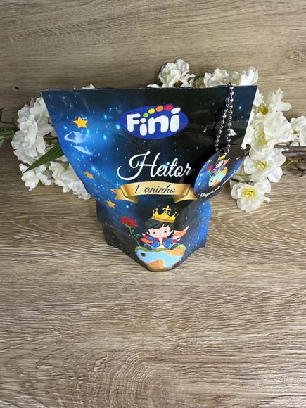 Saquinho Zip Lock Personalizado Frozen com Tag 19x12