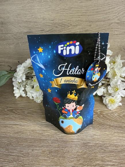 Saquinho Zip Lock Personalizado Frozen com Tag 19x12