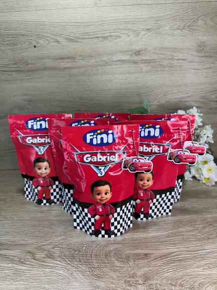Saquinho Zip Lock Personalizado Carros com Tag 19x12