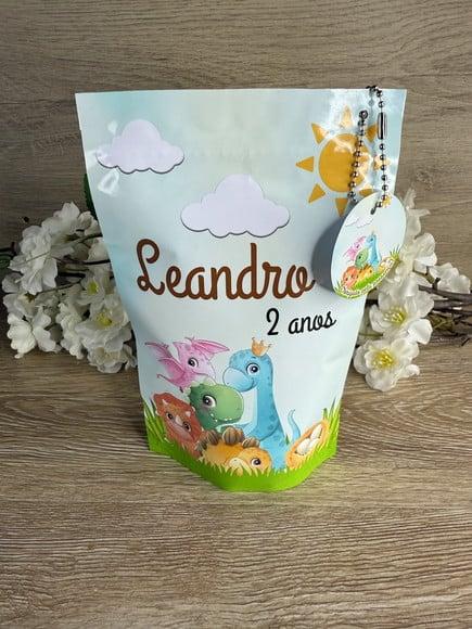 Saquinho Zip Lock Personalizado Super Mário com Tag 19x12