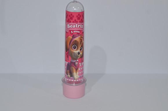 Tubete Personalizado Patrulha Canina Rosa