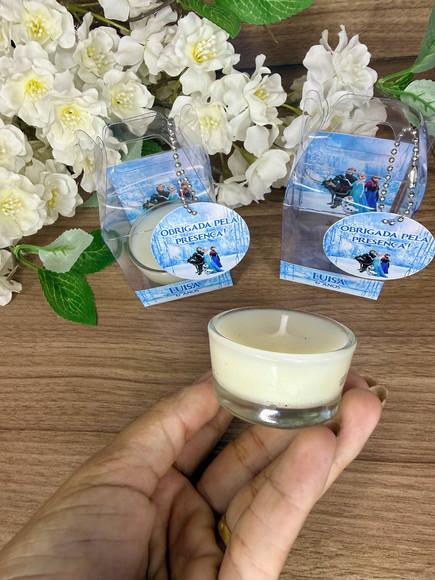 Vela Aromática com Caixinha Frozen