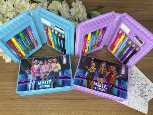 Estojo de Pintura 20 Peças Guerreiras K Pop