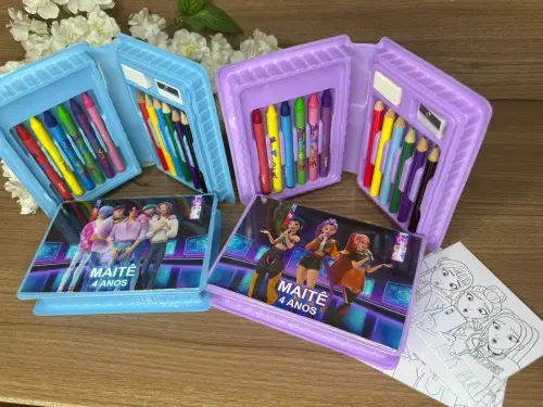 Estojo de Pintura 20 Peças Guerreiras K Pop