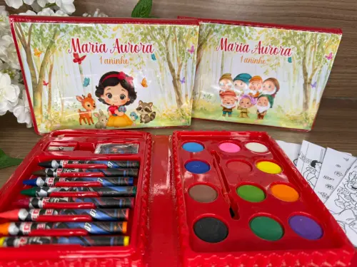 Estojo de Pintura 30 peças Branca de Neve