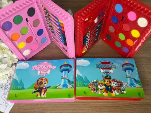 Estojo de Pintura 30 peças Patrulha Canina