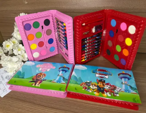 Estojo de Pintura 30 peças Patrulha Canina