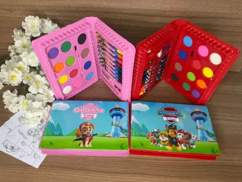 Estojo de Pintura 30 peças Patrulha Canina