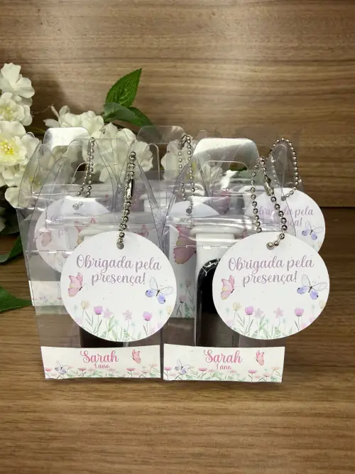 Relógio Digital Infantil com Caixinha Personalizada Borboletas