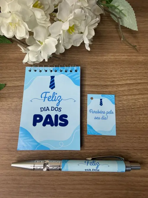 Bloquinho Personalizado com Caneta Dia dos Pais