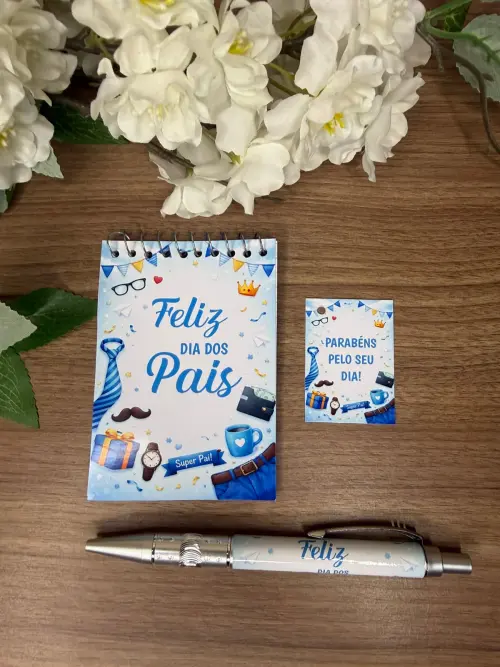 Bloquinho Personalizado com Caneta Dia dos Pais