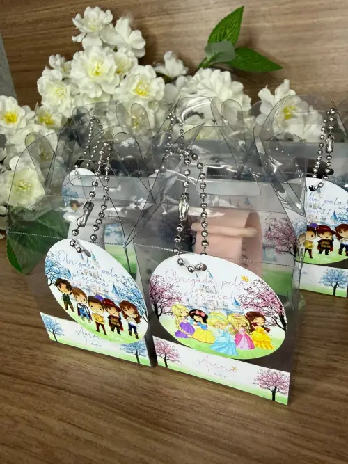 Relógio Digital Infantil com Caixinha Personalizada Príncipes e