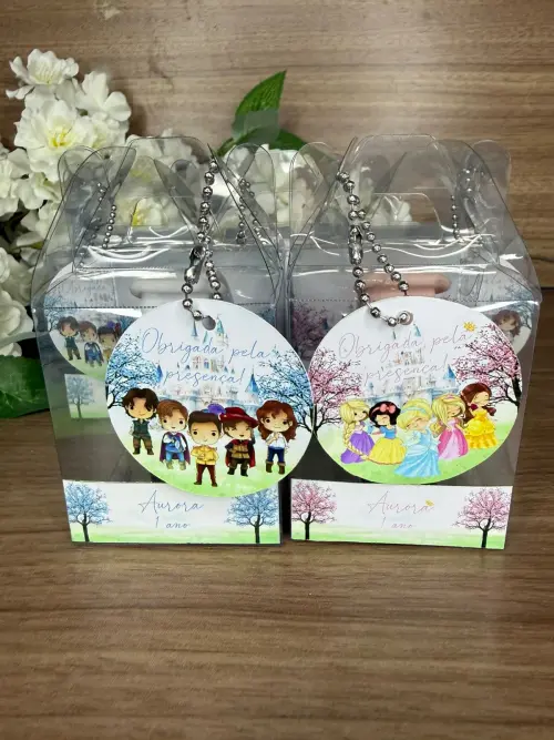 Relógio Digital Infantil com Caixinha Personalizada Príncipes e Princesas