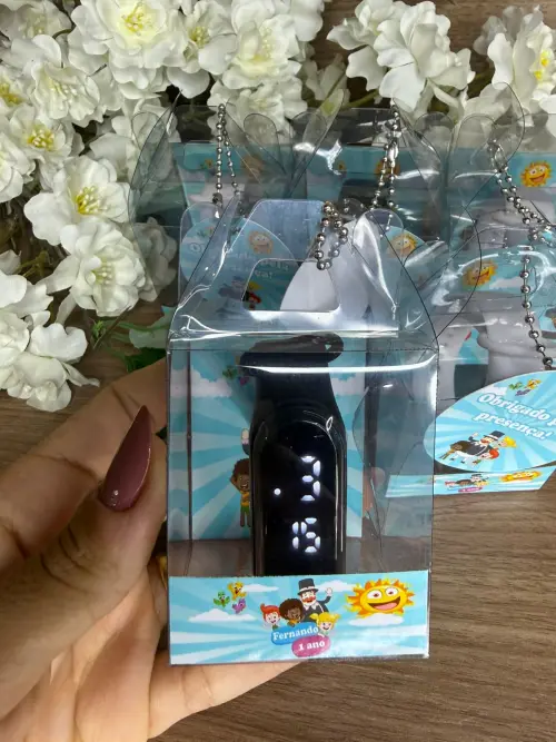 Relógio Digital Infantil com Caixinha Personalizada Mundo Bita