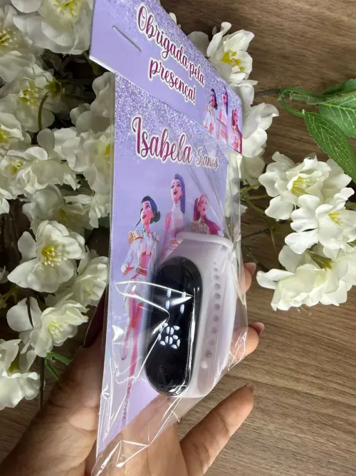 Relógio Digital Infantil Personalizado Guerreiras do Kpop