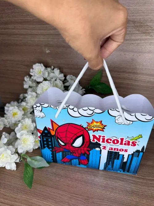 Estojo de Pintura 30 peças + Sacolinha Homem Aranha