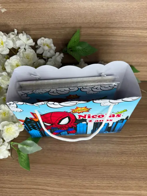 Estojo de Pintura 30 peças + Sacolinha Homem Aranha