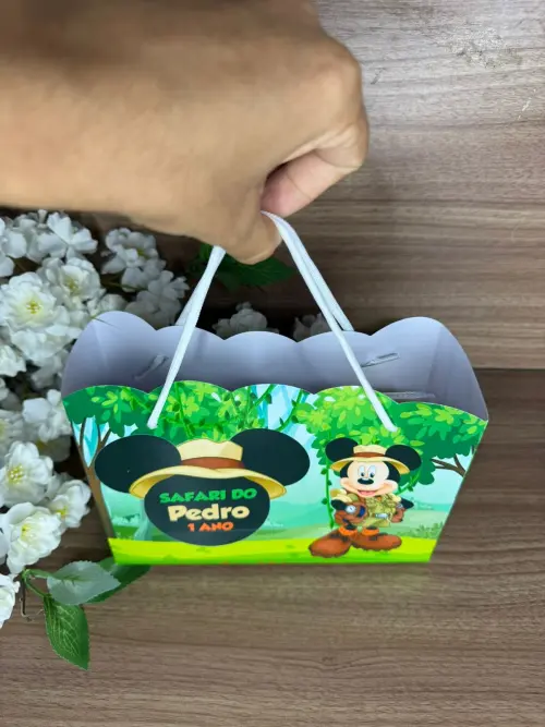 Estojo de Pintura 30 peças + Sacolinha Mickey Safari