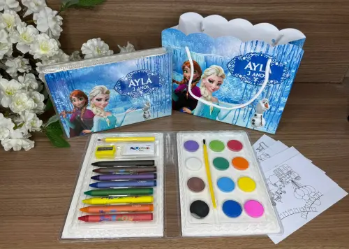 Estojo de Pintura 30 peças + Sacolinha Frozen