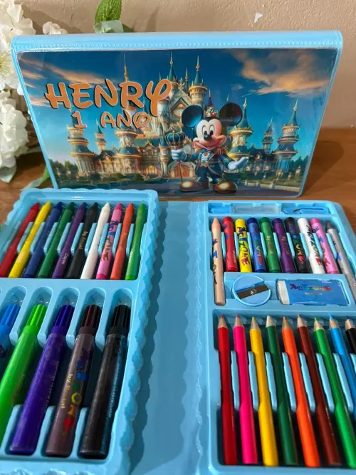 Estojo de Pintura Personalizado Luxo 50 Peças Mickey