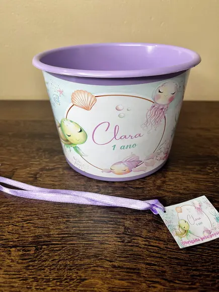 Balde Personalizado 1,5 l Fundo do Mar
