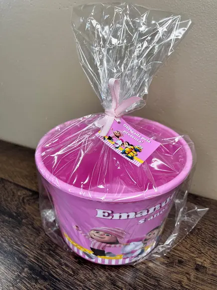 Balde Personalizado 1,5 l Minions Rosa
