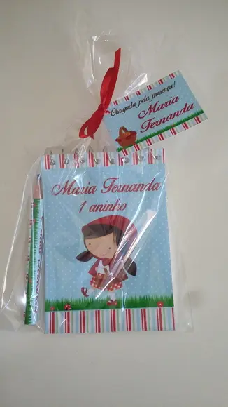 Bloquinho com Lápis Chapeuzinho Vermelho