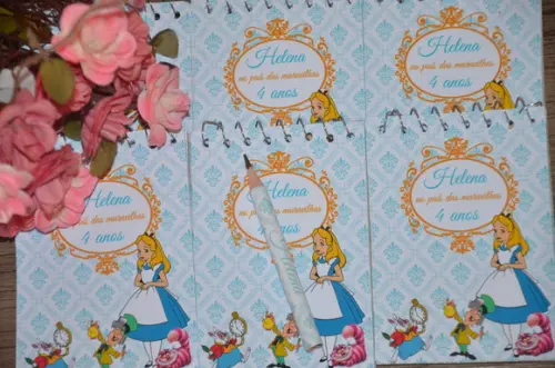 Bloquinho Personalizado Alice no País das Maravilhas