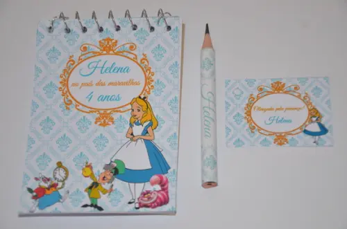 Bloquinho Personalizado Alice no País das Maravilhas