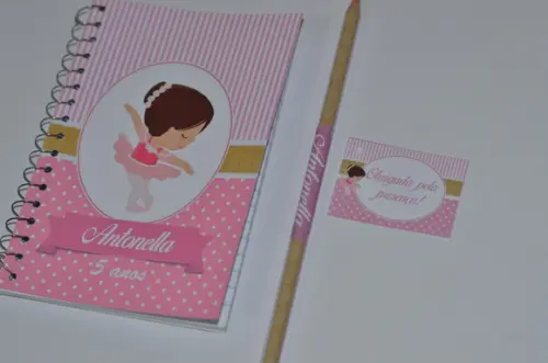 Bloquinho Personalizado Bailarina 10x14