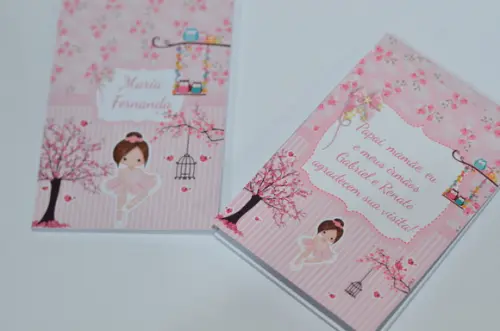 Bloquinho Personalizado Bailarina Atacado
