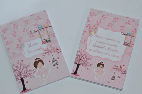 Bloquinho Personalizado Bailarina Atacado