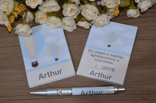 Bloquinho Personalizado com Caneta Balão