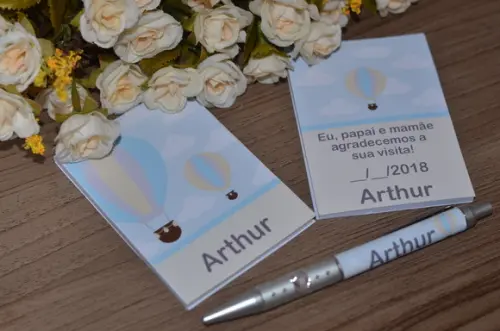 Bloquinho Personalizado com Caneta Balão