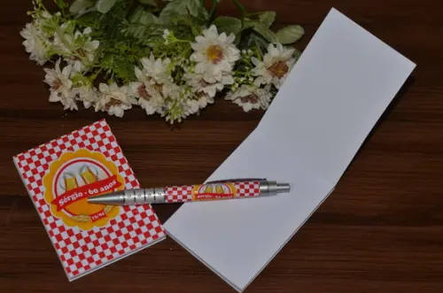 Bloquinho Personalizado com Caneta Boteco