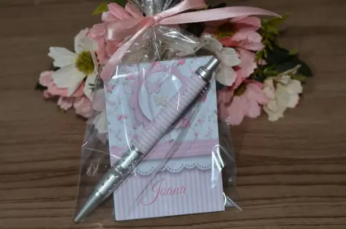 Bloquinho Personalizado com Caneta Borboletas