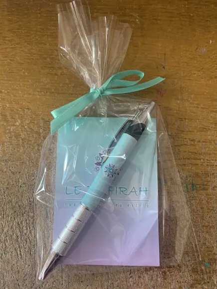 Bloquinho Personalizado com Caneta Brinde de Lojas Atacado