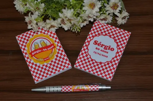 Bloquinho Personalizado com Caneta Boteco
