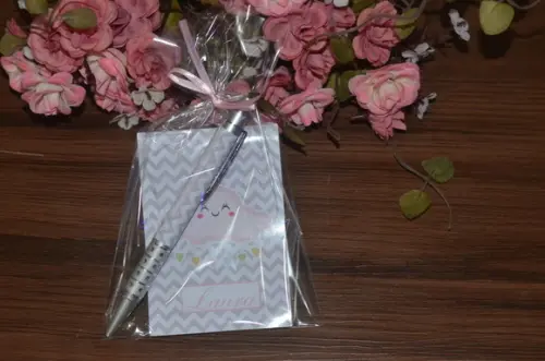 Bloquinho Personalizado com Caneta Chuva de Amor