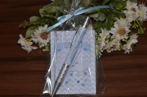 Bloquinho Personalizado com Caneta Chuva de Amor