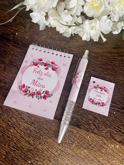 Bloquinho Personalizado com Caneta Dia das Mães