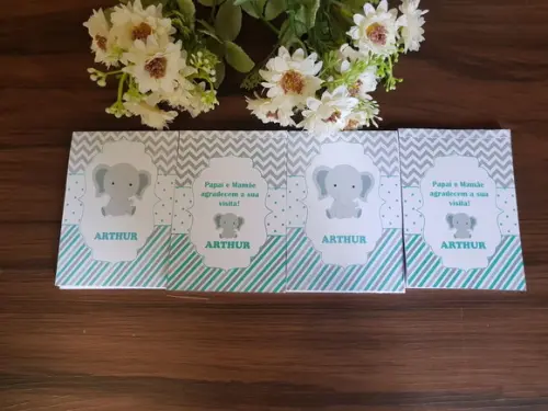 Bloquinho Personalizado com Caneta Elefante