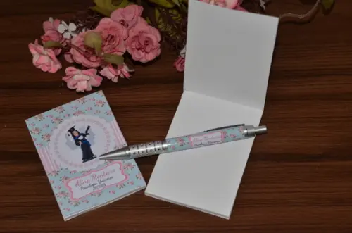 Bloquinho Personalizado com Caneta Formatura