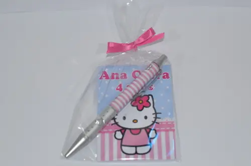 Bloquinho Personalizado com Caneta Hello Kitty