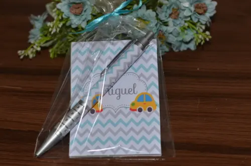 Bloquinho Personalizado com Caneta Fusca