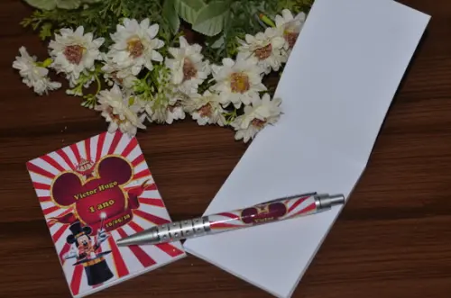 Bloquinho Personalizado com Caneta Mickey Mágico