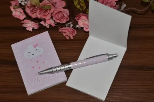 Bloquinho Personalizado com Caneta Nuvem